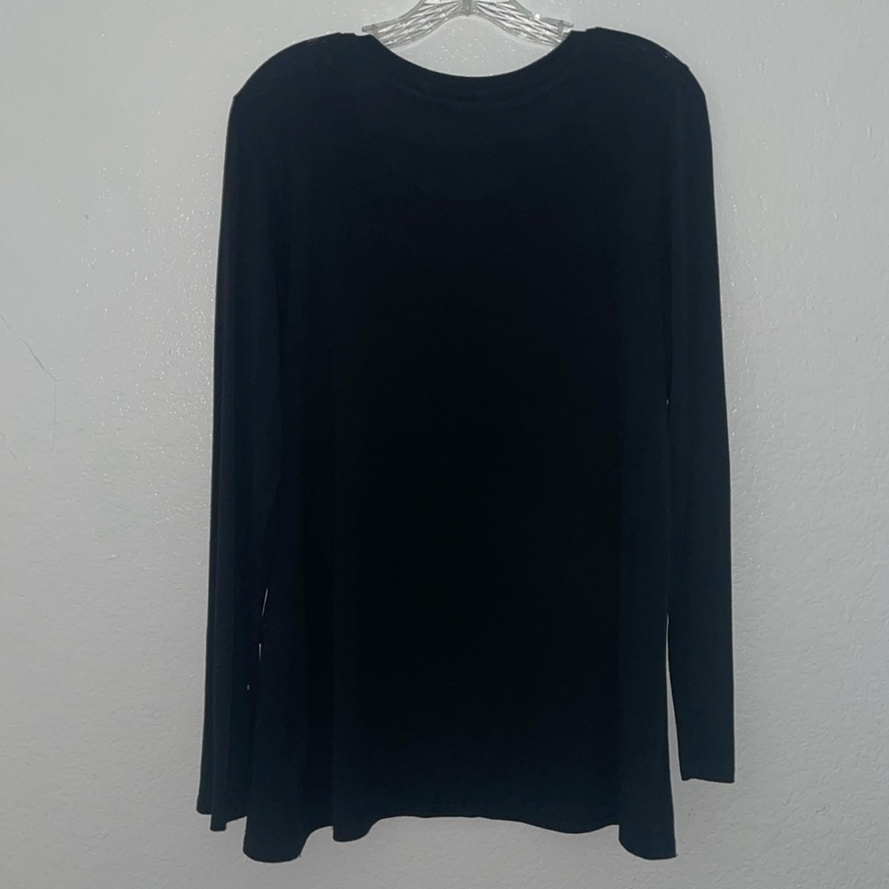 Favorite Cross Front Tee Ladies Blouse - Picture 4 of 6